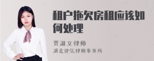 租户拖欠房租应该如何处理