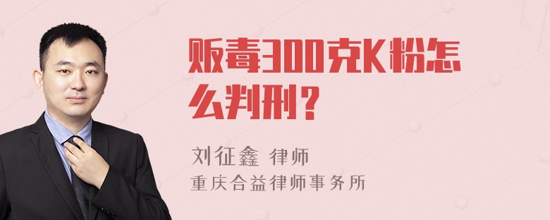 贩毒300克K粉怎么判刑？