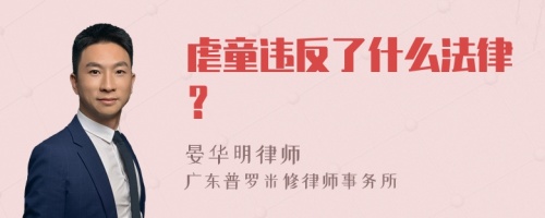 虐童违反了什么法律？