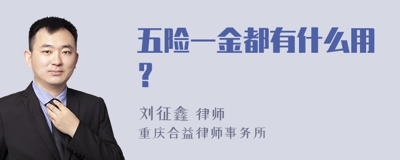 五险一金都有什么用？