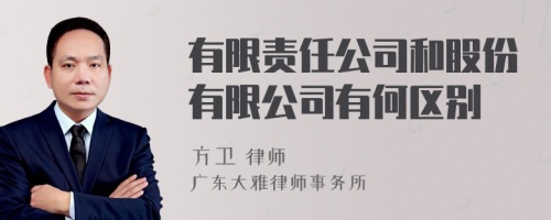 有限责任公司和股份有限公司有何区别