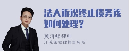 法人诉讼终止债务该如何处理？