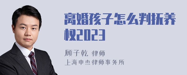 离婚孩子怎么判抚养权2023