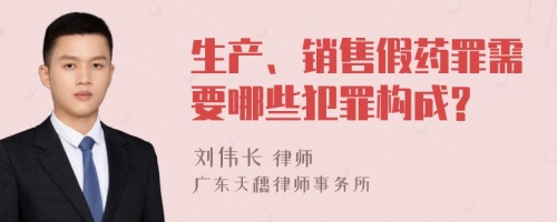 生产、销售假药罪需要哪些犯罪构成?