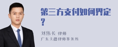 第三方支付如何界定？