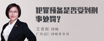 犯罪预备是否受到刑事处罚？