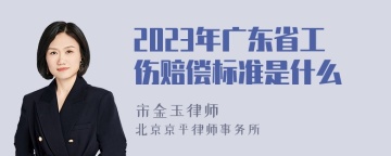 2023年广东省工伤赔偿标准是什么