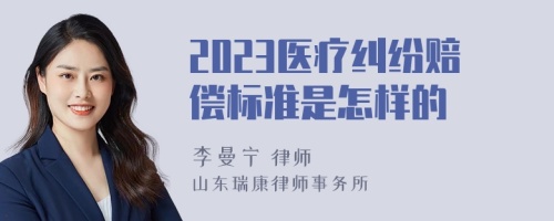 2023医疗纠纷赔偿标准是怎样的