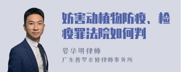 妨害动植物防疫、检疫罪法院如何判