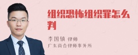 组织恐怖组织罪怎么判