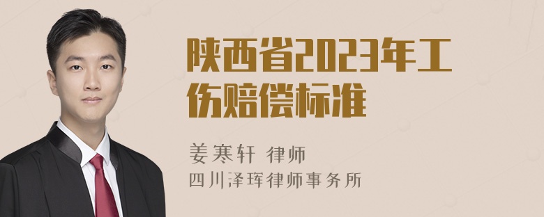 陕西省2023年工伤赔偿标准