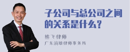 子公司与总公司之间的关系是什么？