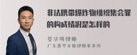 非法携带爆炸物组织集会罪的构成情况是怎样的