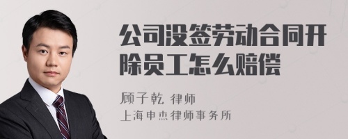 公司没签劳动合同开除员工怎么赔偿