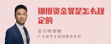 挪用资金罪是怎么规定的