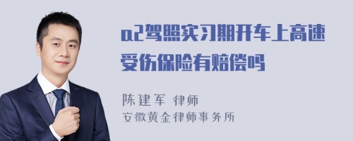 a2驾照实习期开车上高速受伤保险有赔偿吗