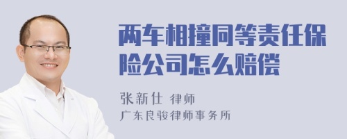 两车相撞同等责任保险公司怎么赔偿