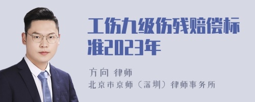 工伤九级伤残赔偿标准2023年