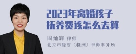 2023年离婚孩子抚养费该怎么去算 