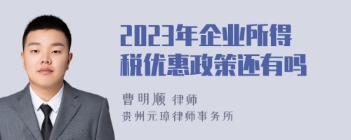 2023年企业所得税优惠政策还有吗