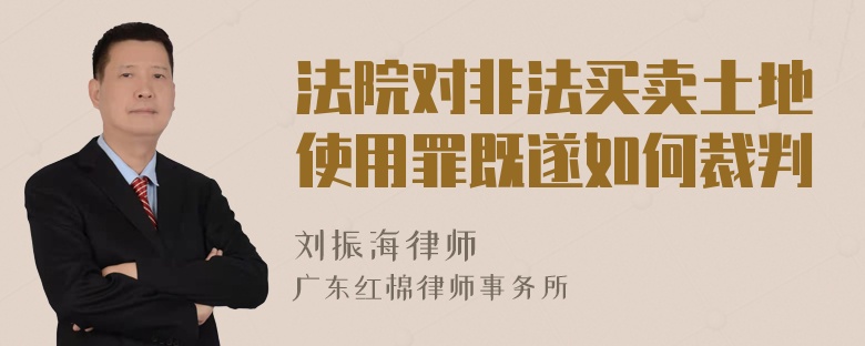 法院对非法买卖土地使用罪既遂如何裁判