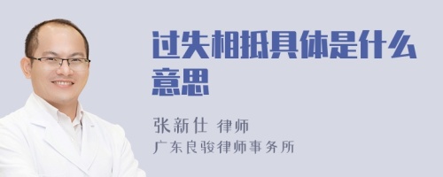 过失相抵具体是什么意思