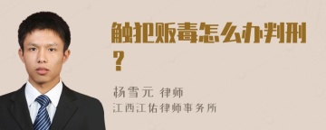 触犯贩毒怎么办判刑？