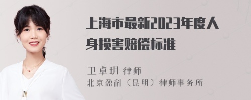 上海市最新2023年度人身损害赔偿标准