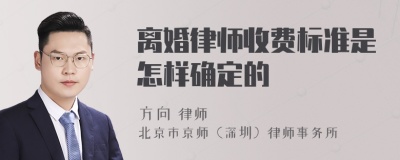 离婚律师收费标准是怎样确定的