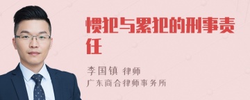 惯犯与累犯的刑事责任