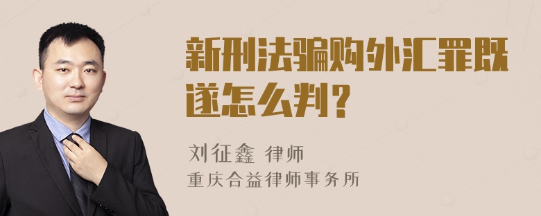 新刑法骗购外汇罪既遂怎么判？