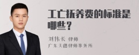 工亡抚养费的标准是哪些？