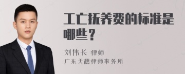 工亡抚养费的标准是哪些？