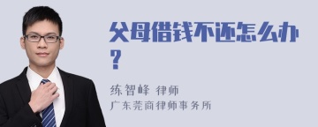 父母借钱不还怎么办？