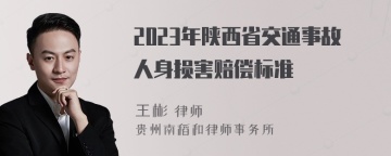 2023年陕西省交通事故人身损害赔偿标准