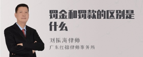 罚金和罚款的区别是什么