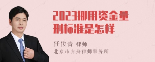 2023挪用资金量刑标准是怎样