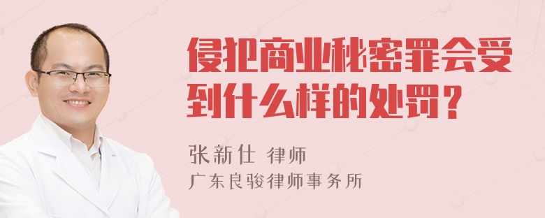 侵犯商业秘密罪会受到什么样的处罚？