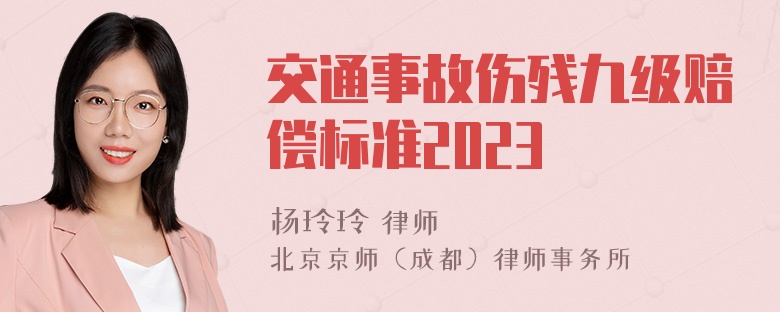 交通事故伤残九级赔偿标准2023