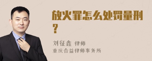 放火罪怎么处罚量刑？