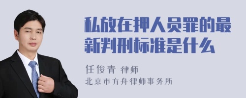 私放在押人员罪的最新判刑标准是什么