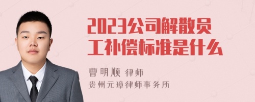 2023公司解散员工补偿标准是什么