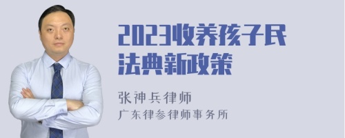 2023收养孩子民法典新政策