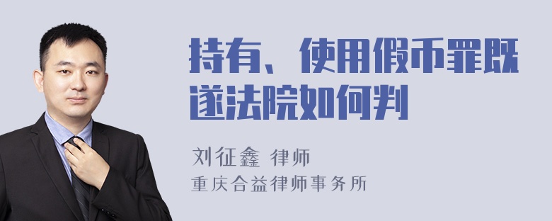 持有、使用假币罪既遂法院如何判