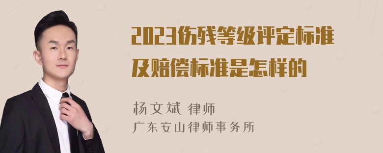 2023伤残等级评定标准及赔偿标准是怎样的