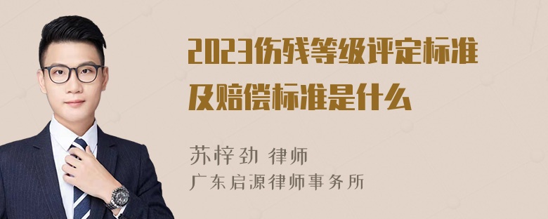 2023伤残等级评定标准及赔偿标准是什么