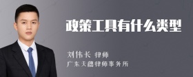 政策工具有什么类型