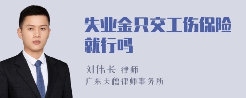 失业金只交工伤保险就行吗