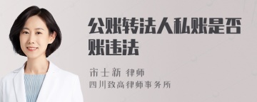 公账转法人私账是否账违法