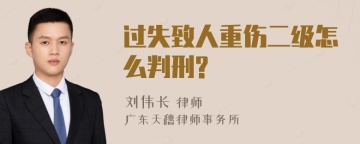 过失致人重伤二级怎么判刑?